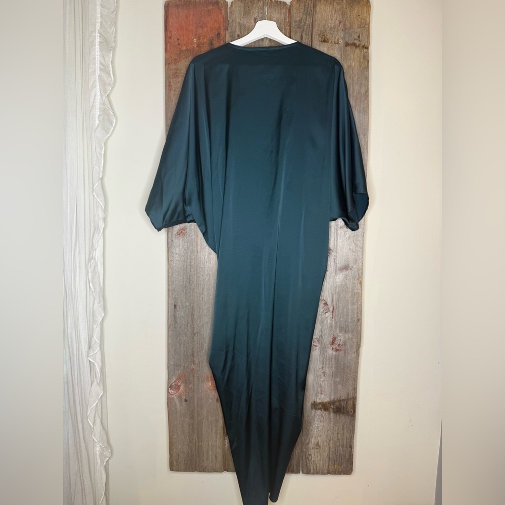 ELAN Nayeli Slouchy Maxi Dress In Dark Teal size Small - Picture 7 of 12